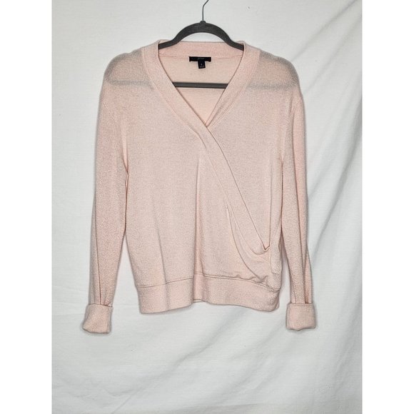J. Crew Womens Peach Cross Body Sweater Sz Small - Slight Flaw On Left Sleeve - Picture 2 of 7